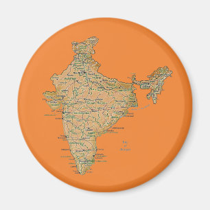 India Map Magnet