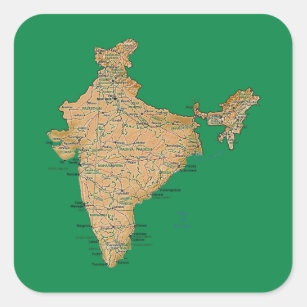 India Map Sticker