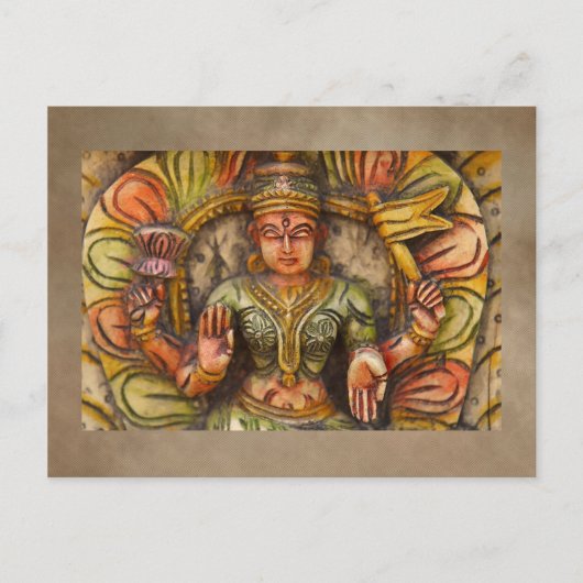 India Meditation Briefkaart (Voorkant)