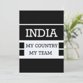 India Mijn Land Mijn Team Concept Kaart (Staand voorkant)