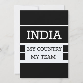 India Mijn Land Mijn Team Concept Kaart