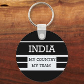 India Mijn Land Mijn Team Concept Sleutelhanger (Voorkant)