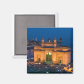 INDIA, Mumbai (Bombay): Gateway of India / Magneet (Voorkant / Achterkant)