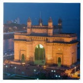 INDIA, Mumbai (Bombay): Gateway of India / Tegeltje (Voorkant)