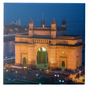 INDIA, Mumbai (Bombay): Gateway of India / Tegeltje