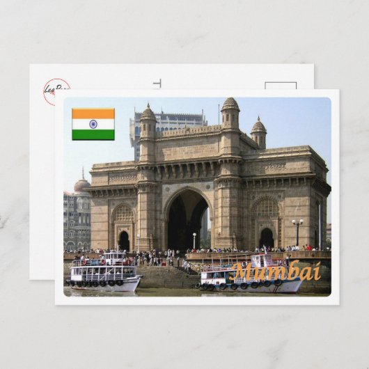 India - Mumbai - Briefkaart (Voorkant / Achterkant)