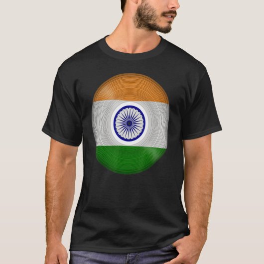 India Muziek Vinyl Record LP T-shirt (Voorkant)