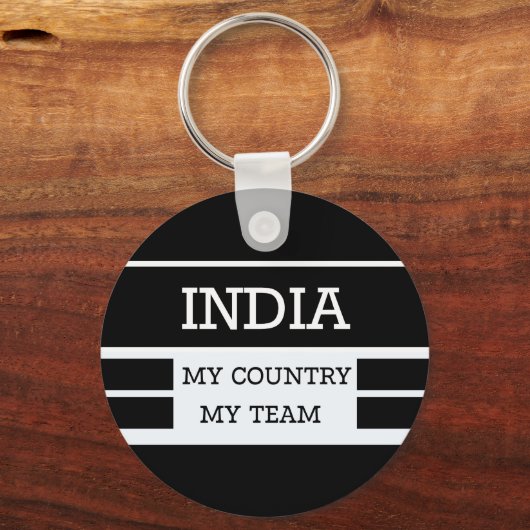 India My Country My Team Concept Sleutelhanger (Voorkant)
