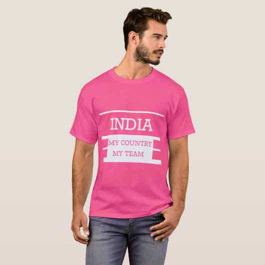 India My Country My Team Concept T-shirt (Voorkant volledig)