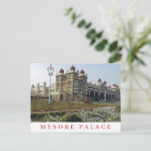 India Mysore Palace uitzicht briefkaart (Staand voorkant)