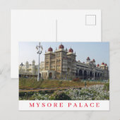 India Mysore Palace uitzicht briefkaart (Voorkant / Achterkant)