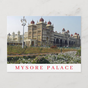 India Mysore Palace uitzicht briefkaart