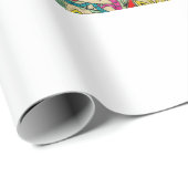 India naadloos paisleypatroon, decoratieve grens. cadeaupapier (Rol Hoek)