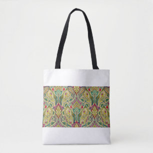 India naadloos paisleypatroon, decoratieve grens. tote bag