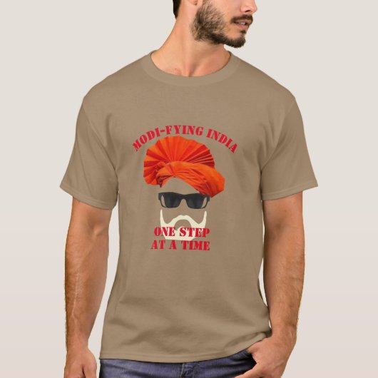 India Narendra Modi is trots op zijn land T-shirt (Voorkant)