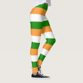 India National Flag Colors Horizontal Striped Leggings (Rechts)