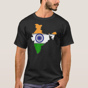 India National Flag Colour Country Indian Asian C T-shirt