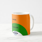 India Nationale Vlag Kleuren Design met "Hakuna Ma Koffiemok (Voorkant rechts)