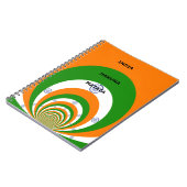 India Nationale Vlag Kleuren Design met "Hakuna Ma Notitieboek (Linkerzijde)