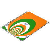 India Nationale Vlag Kleuren Kaleidoscoop Notitieboek (Linkerzijde)