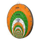 India Nationale vlag kleuren ontwerp. Hakuna Matat Dartbord (Voorkant Rechts)