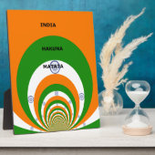 India Nationale vlag kleuren ontwerp. Hakuna Matat Fotoplaat (Zijkant)