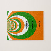 India Nationale vlag kleuren ontwerp. Hakuna Matat Legpuzzel (Horizontaal)