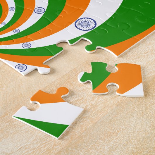 India Nationale vlag kleuren ontwerp. Hakuna Matat Legpuzzel (Zijkant)