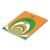 India Nationale vlag kleuren ontwerp. Hakuna Matat Notitieblok (Linkerzijde)