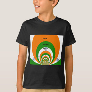 India Nationale vlag kleuren ontwerp. Hakuna Matat T-shirt