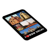 India - New Delhi - I Love - Magnet Magneet (Rechterzijde)