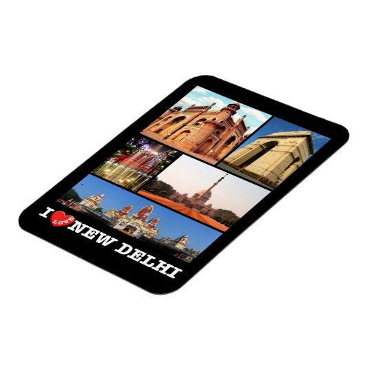 India - New Delhi - I Love - Magnet Magneet (Linkerzijde)