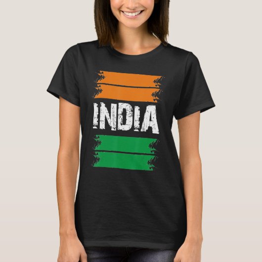 India Onafhankelijkheidsdag 15 augustus 1947 Indis T-shirt (Voorkant)