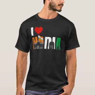 India Onafhankelijkheidsdag 15 augustus 1947 Indis T-shirt