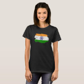 India Onafhankelijkheidsdag 15 augustus Ndian Flag T-shirt (Voorkant volledig)