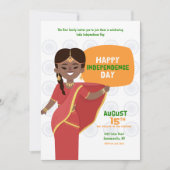 India Onafhankelijkheidsdag Partij Kaart (Voorkant)