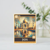 India | Oude Schilderkunst Briefkaart (Staand voorkant)