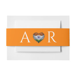 India paar bruiloft uitnodigingen wikkel