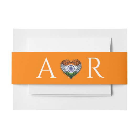 India paar bruiloft uitnodigingen wikkel (Voorkant Voorbeeld)