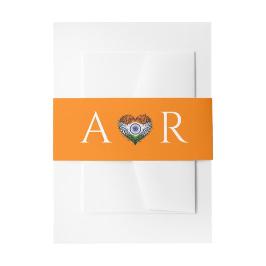 India paar bruiloft uitnodigingen wikkel (Voorkant Voorbeeld)