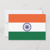 India paar RSVP kaartje (Achterkant)