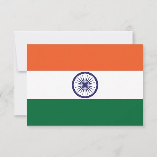 India paar RSVP kaartje (Achterkant)