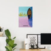 India Painting Travel Poster Indian Art Print (Thuiskantoor)