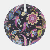 India Paisley Naadloos Bloemen Ornament (Voorkant)