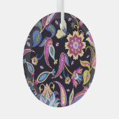 India Paisley Naadloos Bloemen Ornament (Voorkant Rechts)