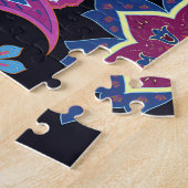 India Paisley Naadloos Bloemen Ornament Legpuzzel (Zijkant)