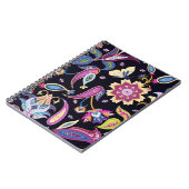 India Paisley Naadloos Bloemen Ornament Notitieboek (Linkerzijde)