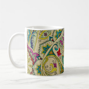 India paisley patroon, Boheemse grens. Koffiemok