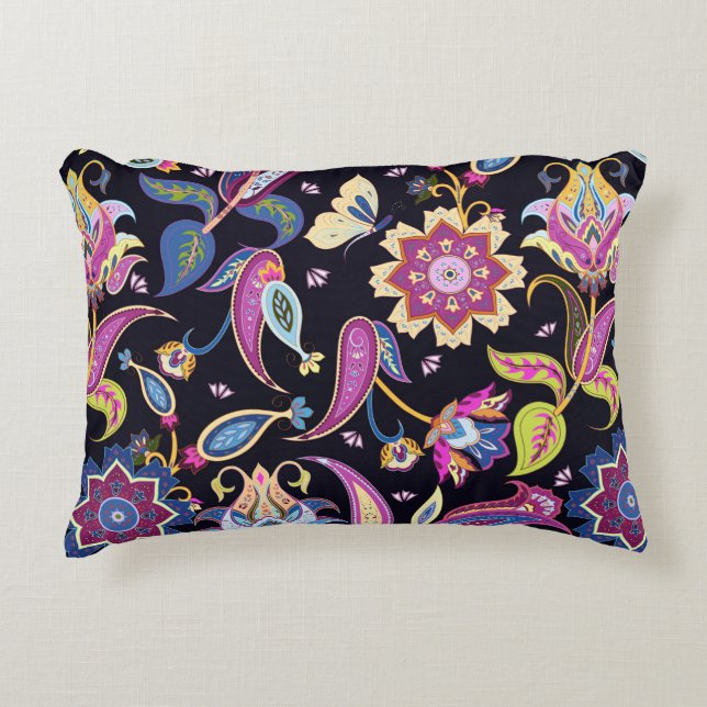 India paisleypatroon accent kussen (Voorkant)