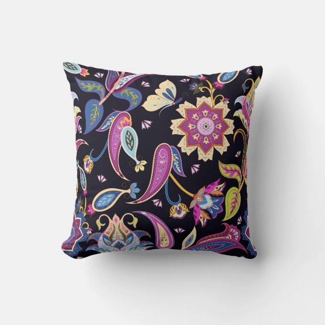 India paisleypatroon kussen (Voorkant)